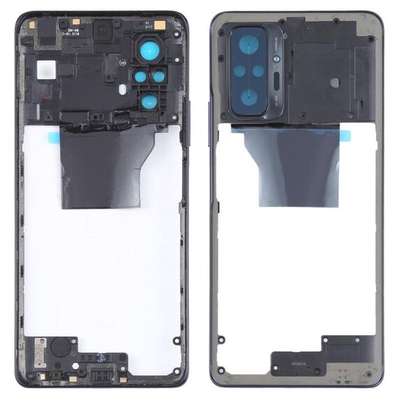 Cornice centrale originale per Xiaomi Redmi Note 10 Pro Max / Redmi Note 10 Pro / Redmi Note 10 Pro (India) M2101K6P M2101K6G M2101K6I (Viola)