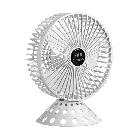 Ventilatore da tavolo USB Mini Dormitorio Home Dormitorio Ventilatore portatile, Colore: 6 pollici (bianco)