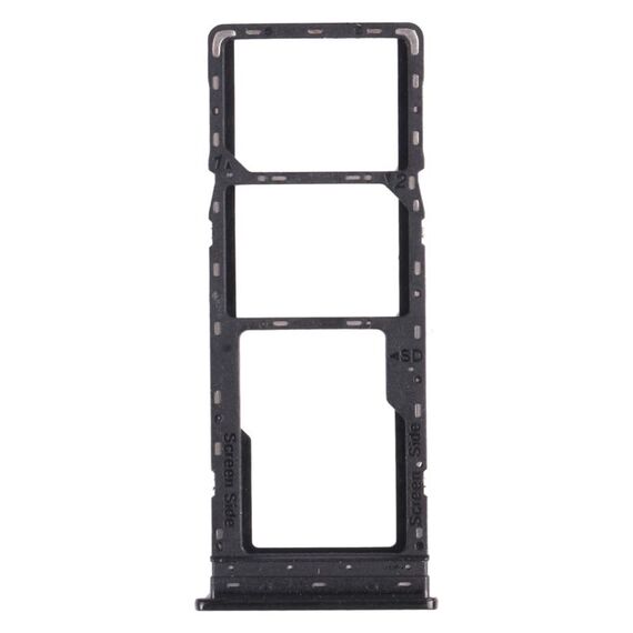 Per Tecno Spark 4 / Camon 12 KC2 KC8 CC7 Vassoio per schede SIM + Vassoio per schede SIM + Vassoio per schede Micro SD (nero)