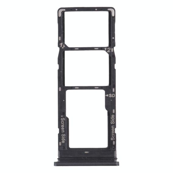 Per Tecno Pouvoir 4 Pro / Pouvoir 4 LC7 Vassoio per schede SIM + Vassoio per schede SIM + Vassoio per schede Micro SD (nero)