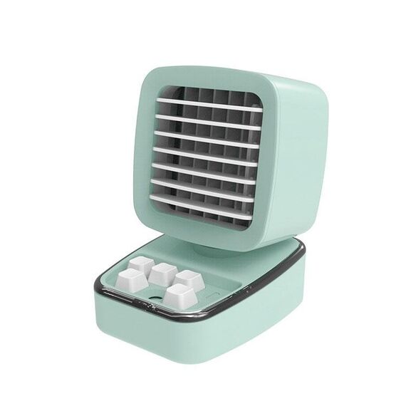 A5 Mini umidificatore di frigorifero Aria condizionata Ventola USB Home Desktop Ventola di raffreddamento dell'acqua (verde della menta)