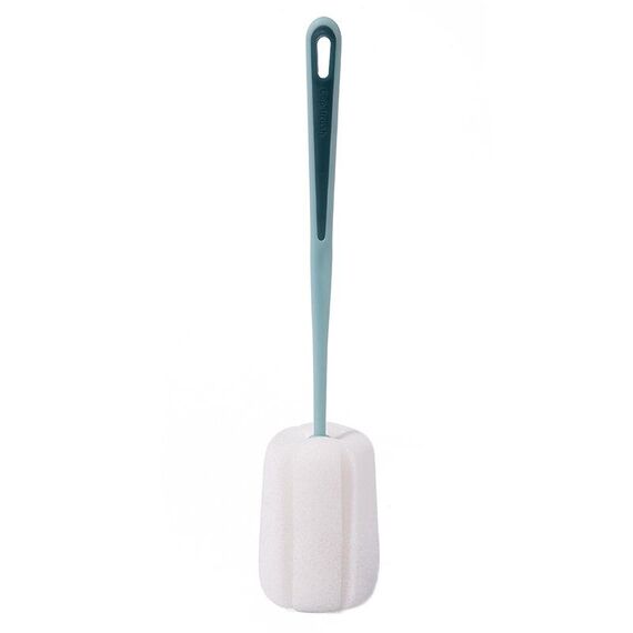 5 pz Bottiglia per bambini Vuoto tazza spugna manico lungo spazzola per la pulizia della casa (blu)