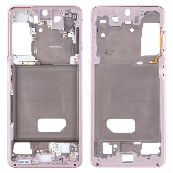 Per Samsung Galaxy S21 Cornice con cornice centrale (rosa)