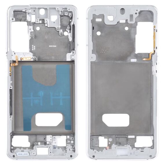Per Samsung Galaxy S21 Cornice con cornice centrale (argento)