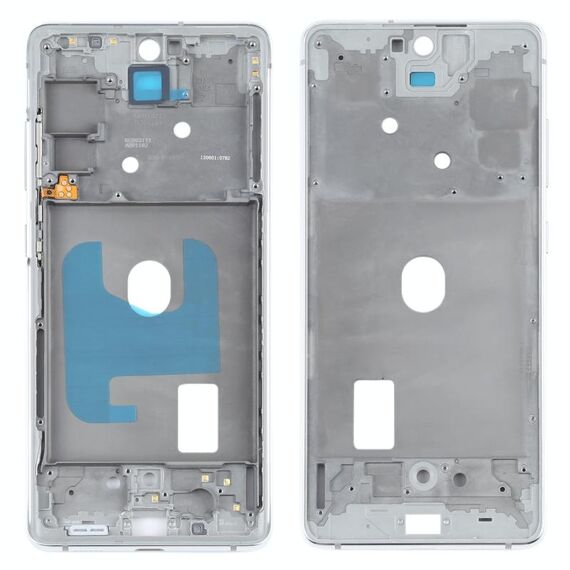 Per Samsung Galaxy S20 FE Cornice con cornice centrale con accessori (argento)
