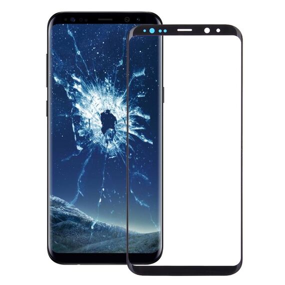 Per Samsung Galaxy S9+ Lente esterna in vetro per schermo frontale con adesivo otticamente trasparente OCA