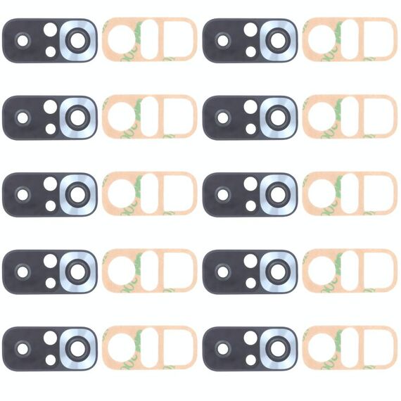 10 PCS Lente per fotocamera posteriore per Xiaomi Redmi Nota 10s M2101K7BG M2101K7BI M2101K7BNY