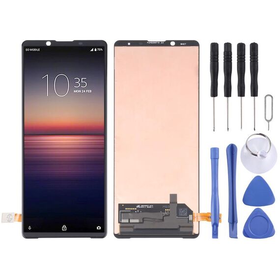 Schermo LCD OLED originale per Sony Xperia 1 II con assemblaggio completo di digitalizzatore