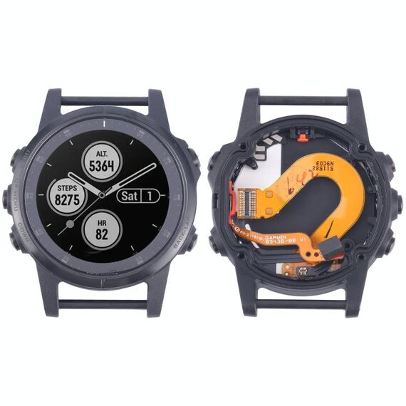 Assemblaggio completo dello schermo LCD e del digitalizzatore con telaio per Garmin Fenix ​​5s Plus (versione zaffiro) (nero)