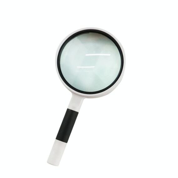 3 PCS Hand-Tend Lettura Legger Legger Lente Vetro Anti-skid Maniglia anziano Lettura Repair Identificazione Lente d'ingrandimento, Specifica: 100mm 3 volte (bianco nero)
