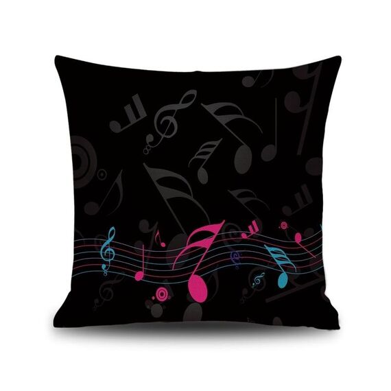 2 PCS Piano NOTA NOTA Digital Stampato Lenzuola Federa senza cuscino, Dimensioni: 45x45cm (12)