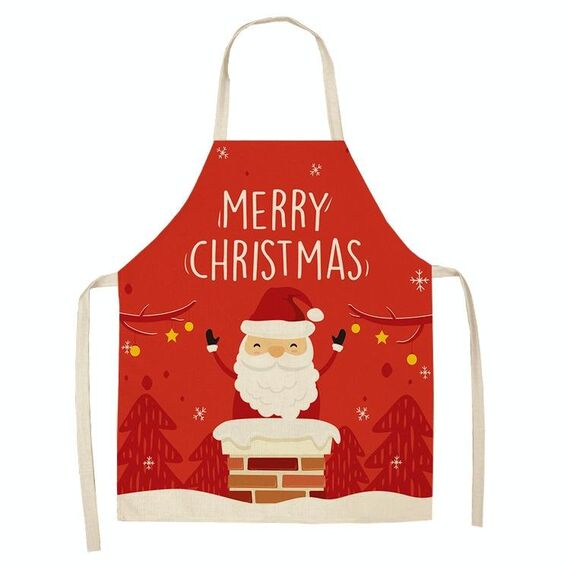 2 PCS Tessuto Biancheria per la biancheria per la pulizia Grembiule di Natale Decorazione del partito Grembiule, Specifica: 68x55cm (WQ-001530)