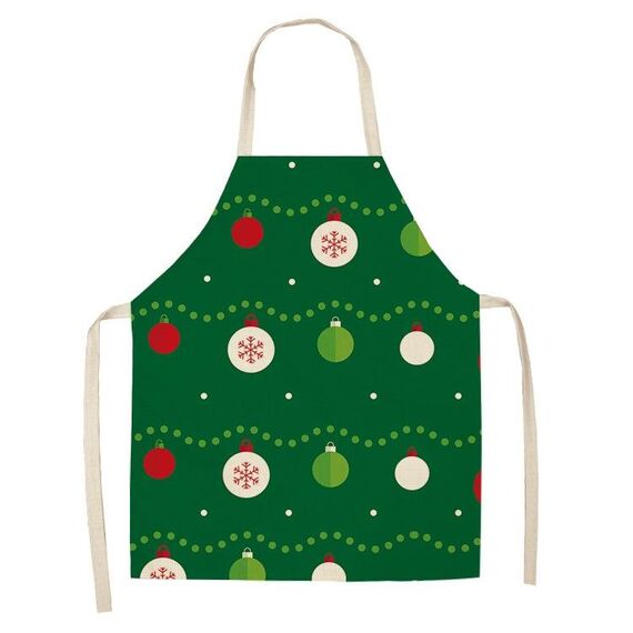 2 PCS Tessuto Biancheria per la biancheria per la pulizia Grembiule di Natale Party Decorazione Grembiule, Specifica: 68x55cm (WQ-001533)