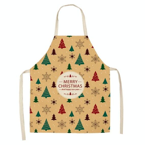 2 PCS Tessuto Biancheria per la pulizia Grembiule di natale Decorazione della festa di Natale Grembiule, Specifiche: 68x55cm (WQ-001522)