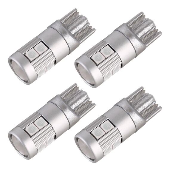 4 PCS T10 DC12V / 2W Auto Clearance Light 9leds SMD-3030 perline della lampada (luce blu)