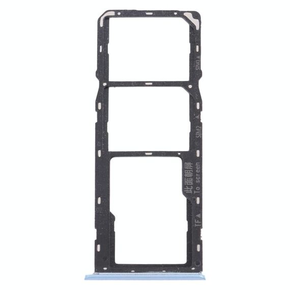 Per OPPO Realme C12 RMX2189 Vassoio per schede SIM + Vassoio per schede SIM + Vassoio per schede Micro SD (blu)
