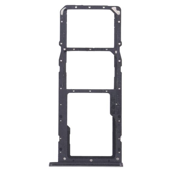 Per OPPO Realme C21 / Realme C21Y RMX3201, RMX3261 Vassoio per schede SIM + Vassoio per schede SIM + Vassoio per schede Micro SD (nero)