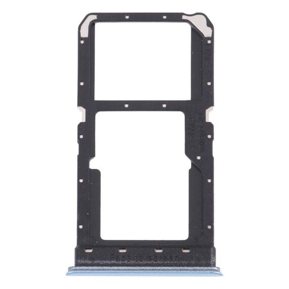 Per OPPO K7X / Realme V5 / Realme Q2 PERM00 Vassoio per schede SIM + Vassoio per schede SIM / Vassoio per schede Micro SD (blu)