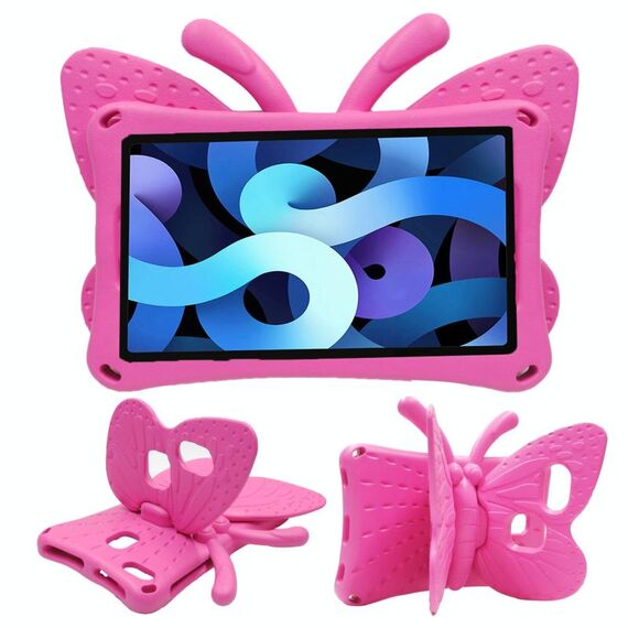 Per Huawei MediaPad M5 8.4 / M6 8.4 / M3 8.0 / M3 8.4 / T3 8.0 / Honor Waterplay 8.0 Cavalletto a farfalla Custodia per tablet per bambini in EVA (rosa rossa)