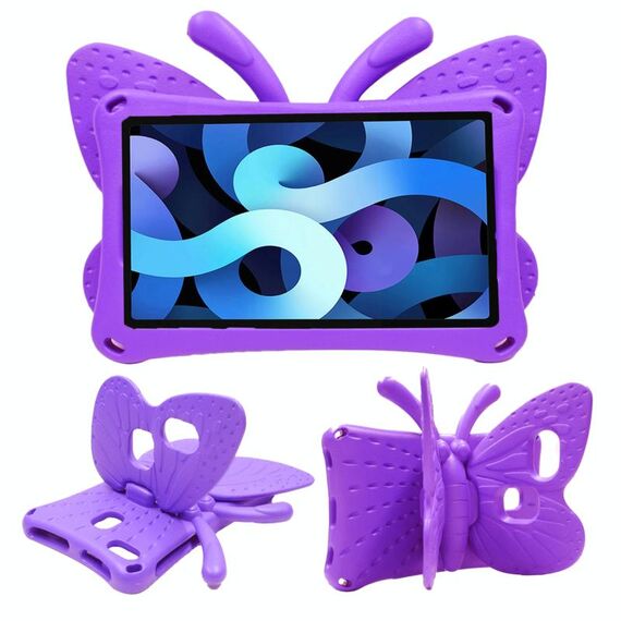 Per Amazon Kindle Fire HD 8 2020 Butterfly Stacket Style EVA Bambini Cassa di caduta Cassa protettiva (viola)