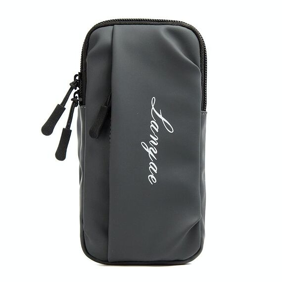 Correre il sacchetto del braccio del braccio del telefono cellulare Sport Yoga Fitness Borsa per cellulare (B221 Grigio)