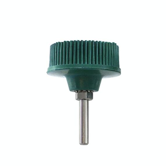 Trapano elettrico Spazzola a disco Emery Deburrering lucidatura Gomma Spazzola per la levigatura, Stile: Verde da 2 pollici