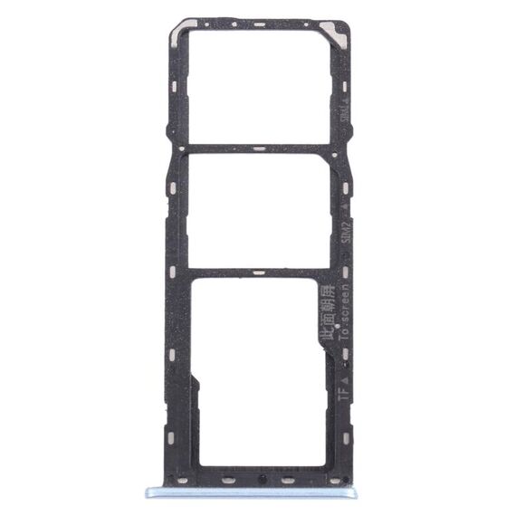 Per OPPO A15 CPH2185 Vassoio per schede SIM + Vassoio per schede SIM + Vassoio per schede Micro SD (blu)