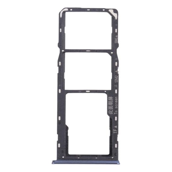 Per OPPO A35 CPH2179 Vassoio per schede SIM + Vassoio per schede SIM + Vassoio per schede Micro SD (nero)