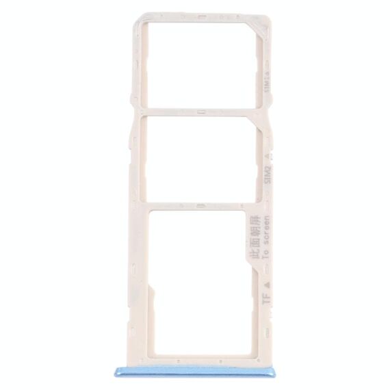 Per OPPO A35 CPH2179 Vassoio per schede SIM + Vassoio per schede SIM + Vassoio per schede Micro SD (blu)