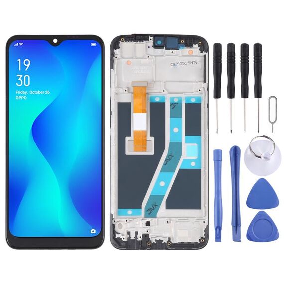 Schermo LCD e digitalizzatore Assemblaggio completo con cornice per OPPO Realme C2 / A1k