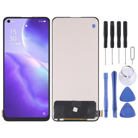 Schermo LCD in materiale TFT e assemblaggio completo del digitalizzatore per OPPO Reno5 5G / Reno5 4G / K9 / Realme Q3 Pro / Realme GT Neo, non supporta l'identificazione delle impronte digitali