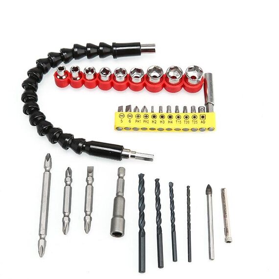 2 Set Drill Electric Trapano universale Accoppiamento Accoppiamento Bit Set multifunzione Ambito flessibile Elettrico Set di accessori per trapano, Stile: 32 PC / Set