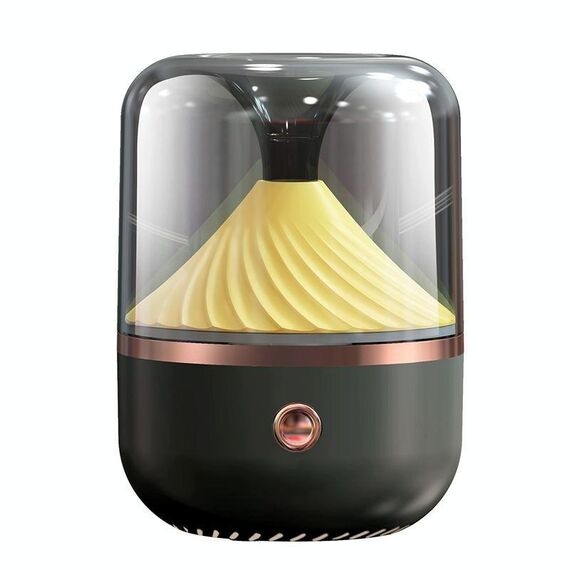 HX-930 Home Camera da letto rotonda Specchio rotondo Olio essenziale Aromaterapia macchina Atomizzazione ad ultrasuoni Umidificatore di spruzzo idratante (nero)