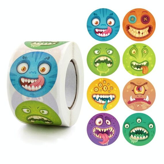 5 pezzi Halloween Pumpkin Car Sticker Adesivo per la decorazione dell'artigianato dell'artigianato, Dimensioni: 3.8 cm / 1,5 pollici (K-134)