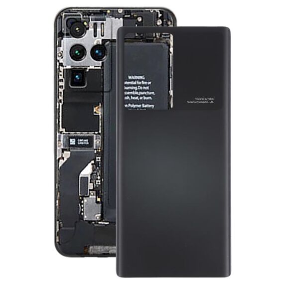 Cover posteriore della batteria di vetro per ZTE NUBIA Z30 Pro (nero)