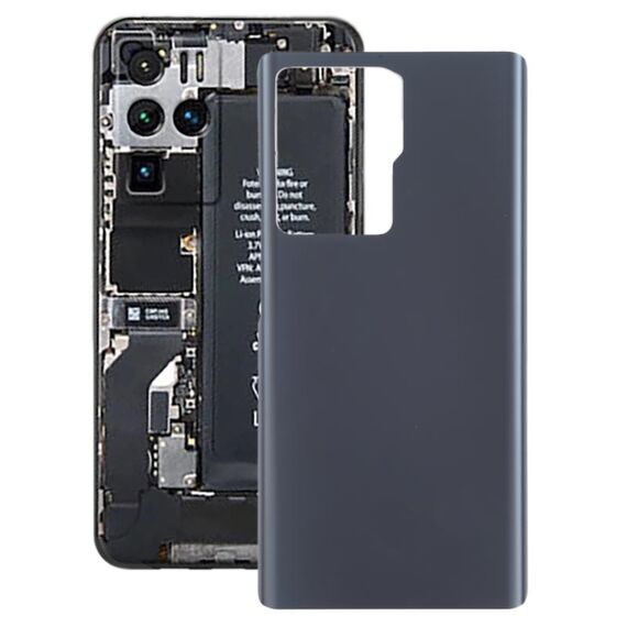 Cover posteriore della batteria di vetro per ZTE AXON 30 Ultra 5G (nero)
