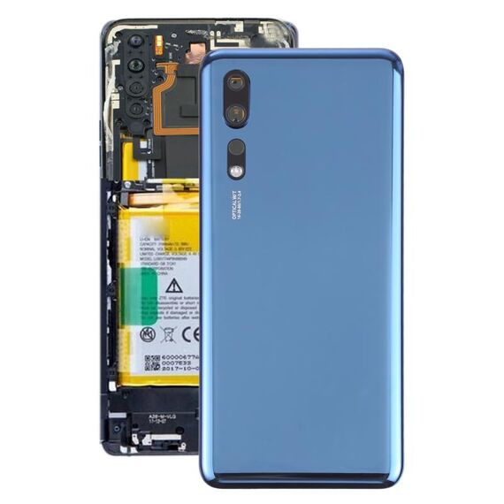 Cover posteriore della batteria di vetro per ZTE AXON 10 PRO (blu)