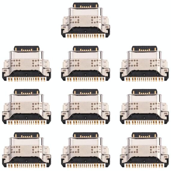 Per vivo X60 / X60t V2045 V2046A V2085A 10 pezzi Connettore porta di ricarica