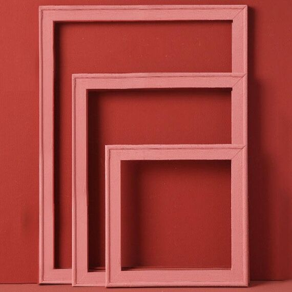 3 in 1 diverse taglie MORANDI colore in legno fotogramma serigrafica serie colore spray vernice foto puntelli fotografia sfondo ornamenti (rosso chiaro)