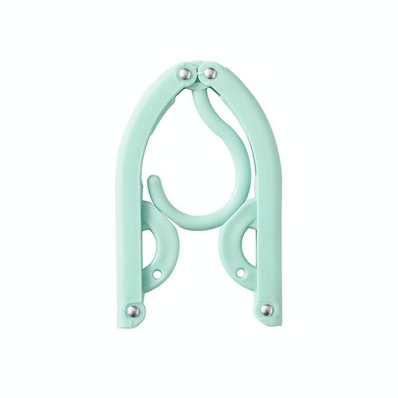 10 PCS Portatile Pieghevole Pieghevole Gancio Asciugatura in plastica multifunzione (blu)