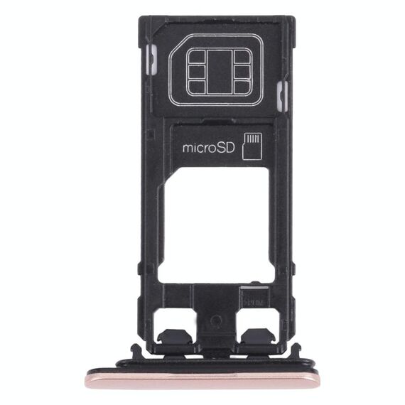 Vassoio della scheda SIM + vassoio della scheda micro SD per Sony Xperia X Performance (rosa)
