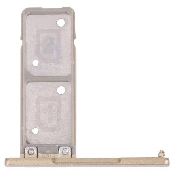 Vassoio della scheda SIM + vassoio della carta SIM per Sony Xperia Xa1 Ultra / Xperia Xa1 (oro)