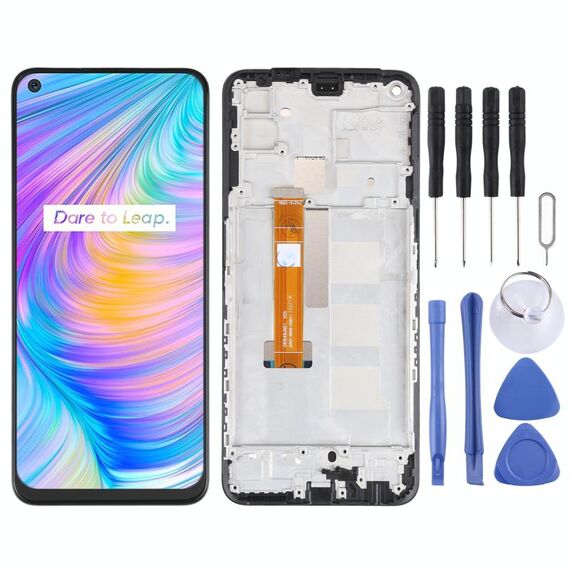 Schermo LCD originale e assemblaggio completo del digitalizzatore con cornice per OPPO Realme Q2 RMX2117