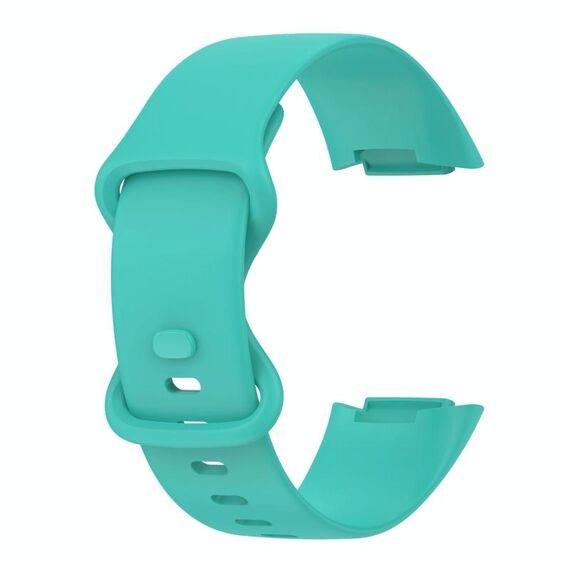 Per Fitbit Charge 5 Gel di silice monocromatico per sostituire la cinturino dell'orologio Dimensioni: Dimensioni ridotte (verde chiaro)