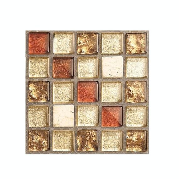 20 pezzi / set Cucina Cucina Stufa Adesivo a prova di olio Decorazioni per piastrelle di ceramica Decorazione Autoadesiva Adesivo da parete, Specifica: Crystal Film (MSK005)