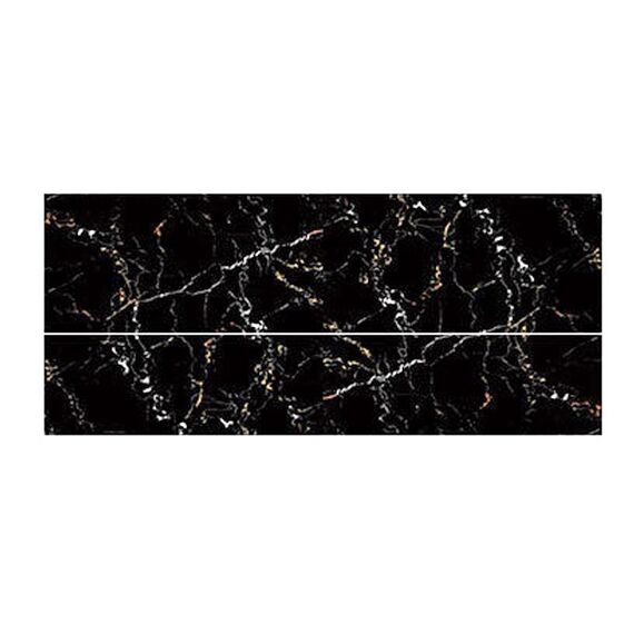 2 PCS PVC imitazione Scala in marmo Step Adesivo antiscivolo Autoadesivo Autoadesivo Adesivo decorativo decorativo, Specifica: Twill Style, 100x25cm (FLT-004)