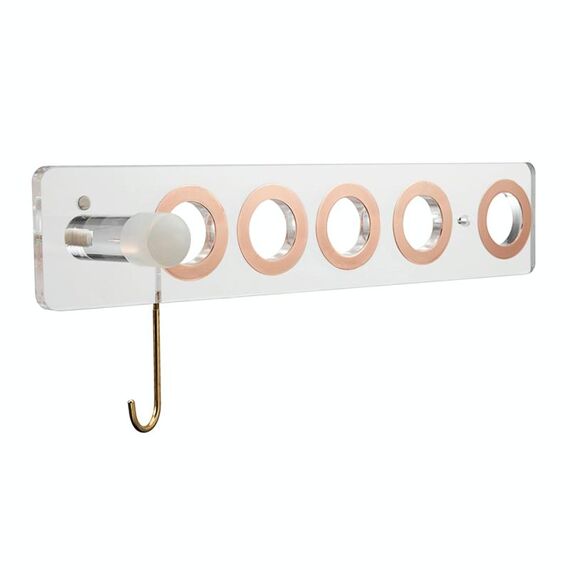 JD01 Bracket per asciugacapelli Acrilico Hange senza punzoni da JD01 per asciugacapelli Dyson (trasparente)