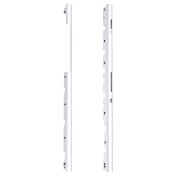 1 paio laterale laterale Sidebar per Sony Xperia C5 Ultra (Argento)