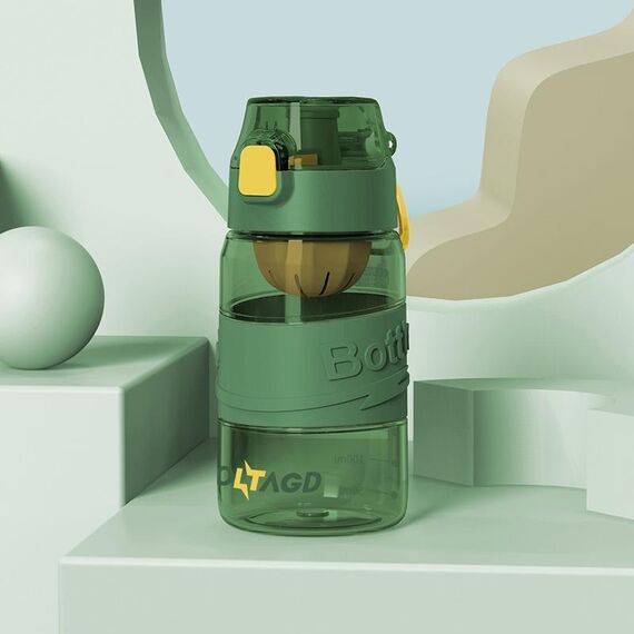 8012 Outdoor Ampia capacità Sportiva Bollitore anti-impatto Anti-Impact Bollitore, Capacità: 500ml (Storm Green)