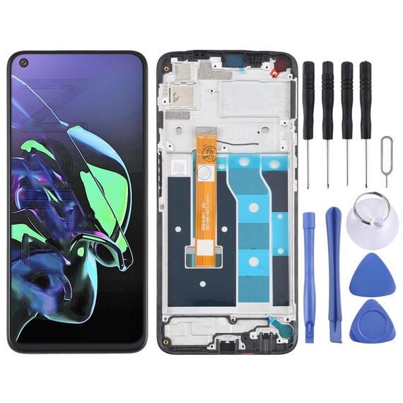 Schermo LCD e digitalizzatore Assemblaggio completo con cornice per OPPO Realme Narzo